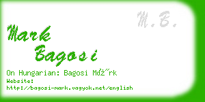 mark bagosi business card